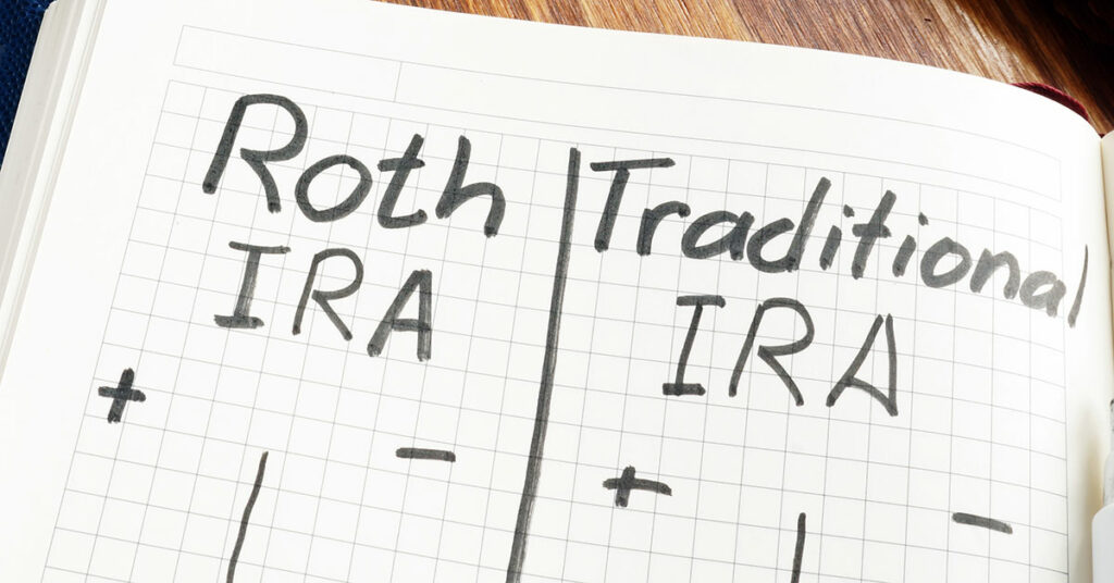 Comparison of IRA and Roth IRA in English