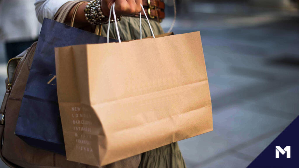 Shopping bag showing how lifestyle creep can impact finances