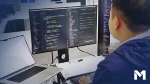 Simon using AI at M1